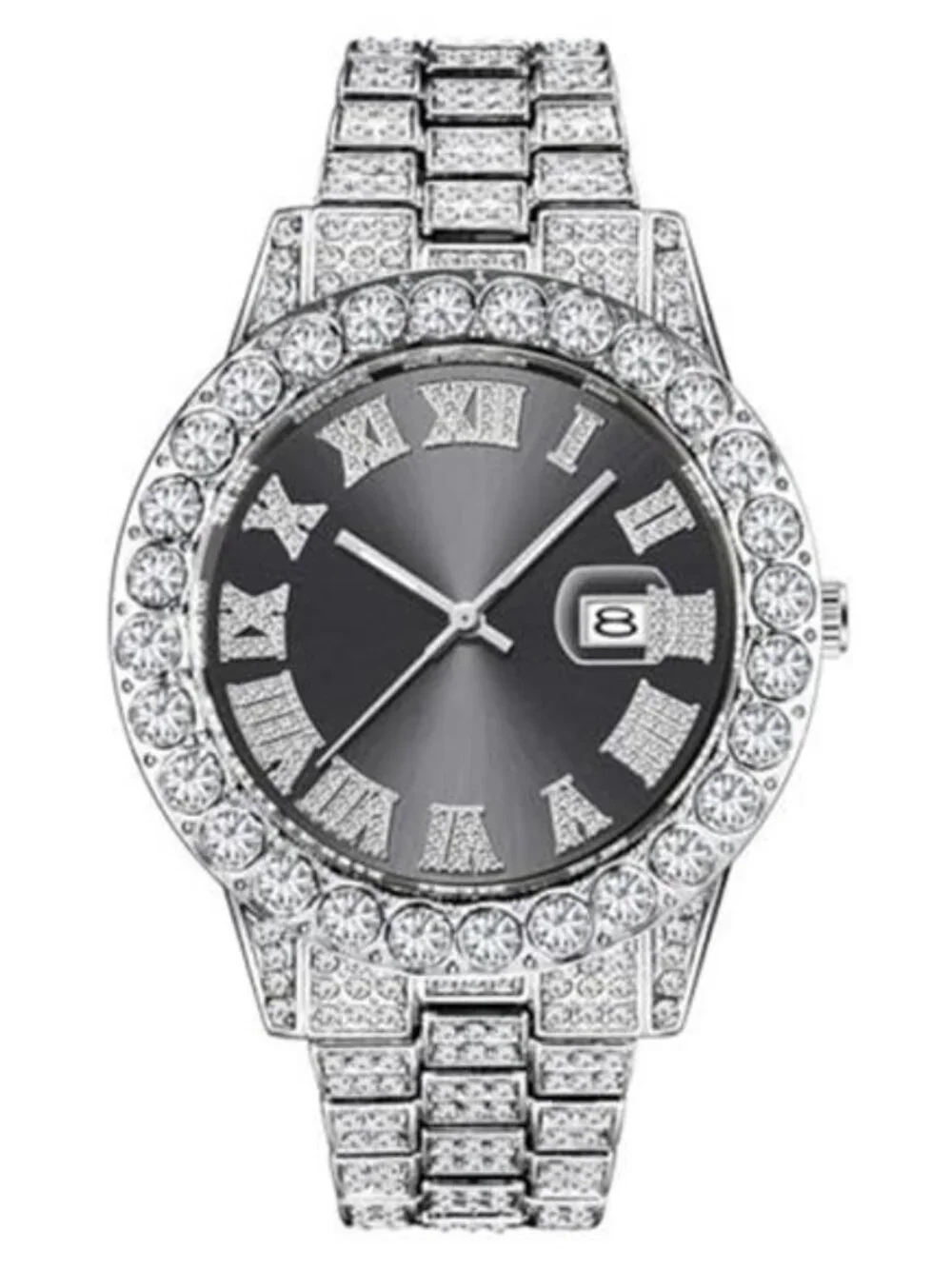 Unisex Watch Fashion Crystal Diamond Watch Mens Womens Quartz Analog